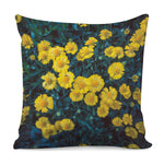 Little Yellow Daisy Print Pillow Cover