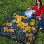 Little Yellow Daisy Print Quilt
