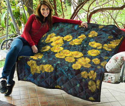 Little Yellow Daisy Print Quilt
