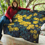 Little Yellow Daisy Print Quilt