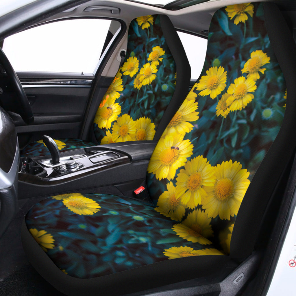 Little Yellow Daisy Print Universal Fit Car Seat Covers