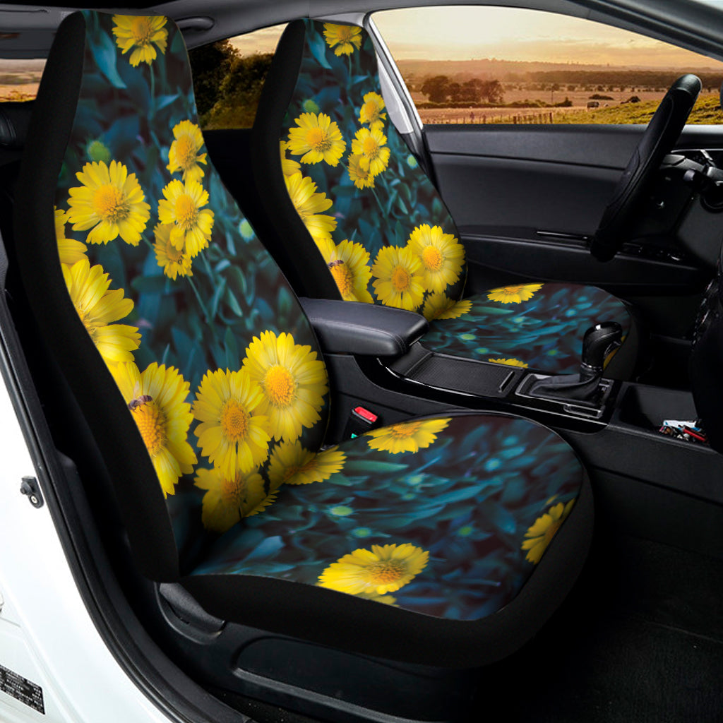 Little Yellow Daisy Print Universal Fit Car Seat Covers