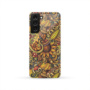 Abstract Sunflower Pattern Print Phone Case