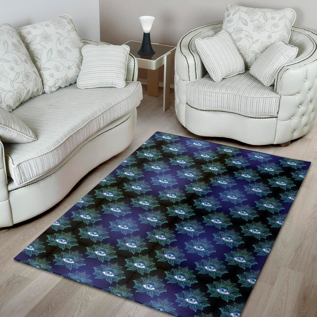 Lotus Eye of Providence Pattern Print Area Rug