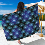 Lotus Eye of Providence Pattern Print Beach Sarong Wrap