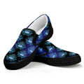 Lotus Eye of Providence Pattern Print Black Slip On Sneakers