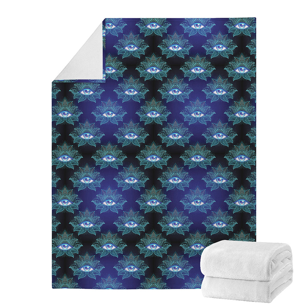 Lotus Eye of Providence Pattern Print Blanket