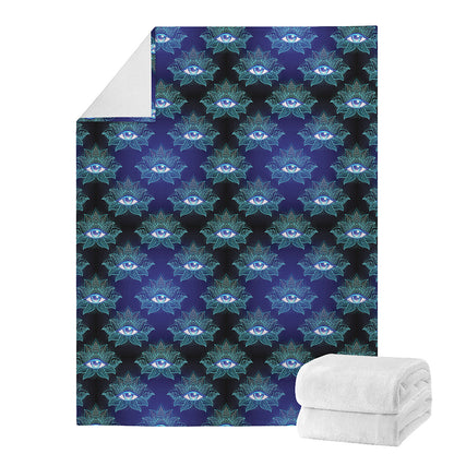 Lotus Eye of Providence Pattern Print Blanket
