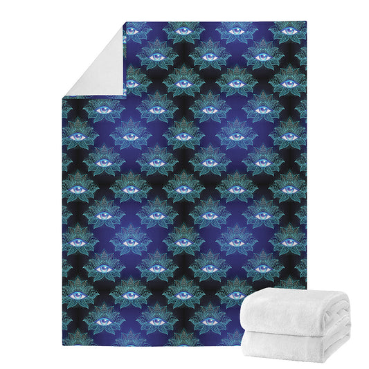 Lotus Eye of Providence Pattern Print Blanket