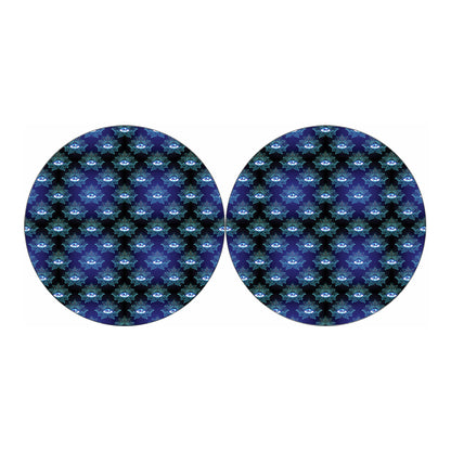 Lotus Eye of Providence Pattern Print Car Coasters