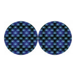 Lotus Eye of Providence Pattern Print Car Coasters