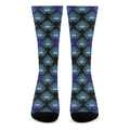Lotus Eye of Providence Pattern Print Crew Socks