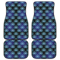 Lotus Eye of Providence Pattern Print Front and Back Car Floor Mats