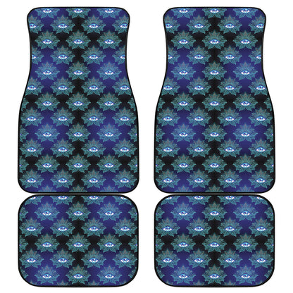 Lotus Eye of Providence Pattern Print Front and Back Car Floor Mats
