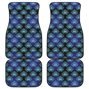 Lotus Eye of Providence Pattern Print Front and Back Car Floor Mats