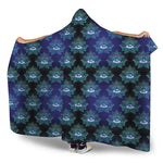 Lotus Eye of Providence Pattern Print Hooded Blanket