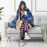 Lotus Eye of Providence Pattern Print Hooded Blanket