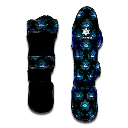 Lotus Eye of Providence Pattern Print Muay Thai Shin Guard