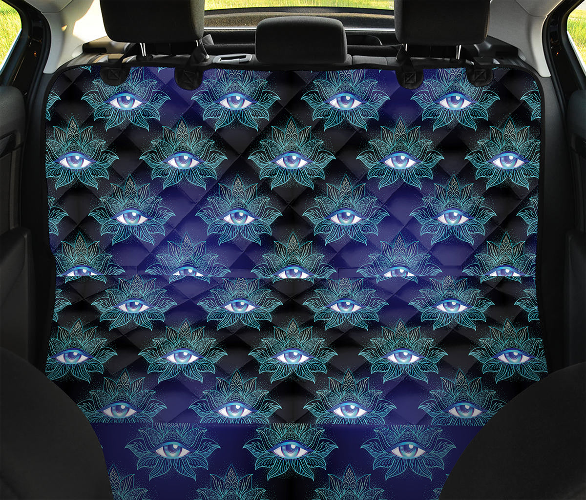 Lotus Eye of Providence Pattern Print Pet Car Back Seat Cover