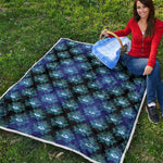 Lotus Eye of Providence Pattern Print Quilt