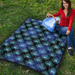 Lotus Eye of Providence Pattern Print Quilt