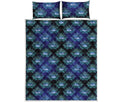Lotus Eye of Providence Pattern Print Quilt Bed Set