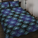 Lotus Eye of Providence Pattern Print Quilt Bed Set