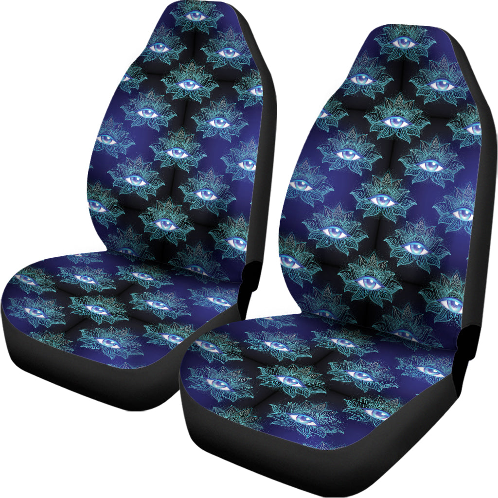 Lotus Eye of Providence Pattern Print Universal Fit Car Seat Covers