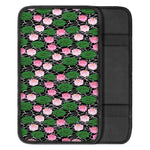 Lotus Flower And Leaf Pattern Print Car Center Console Cover