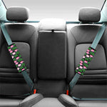 Lotus Flower And Leaf Pattern Print Car Seat Belt Covers