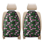 Lotus Flower And Leaf Pattern Print Car Seat Organizers