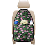Lotus Flower And Leaf Pattern Print Car Seat Organizers