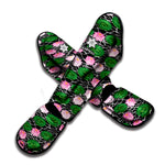 Lotus Flower And Leaf Pattern Print Muay Thai Shin Guard