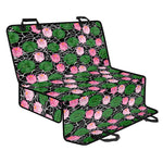 Lotus Flower And Leaf Pattern Print Pet Car Back Seat Cover