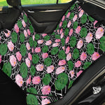 Lotus Flower And Leaf Pattern Print Pet Car Back Seat Cover