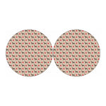 Love Dobermann Pattern Print Car Coasters