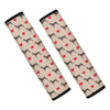 Love Dobermann Pattern Print Car Seat Belt Covers