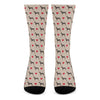 Love Dobermann Pattern Print Crew Socks