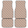 Love Dobermann Pattern Print Front and Back Car Floor Mats