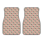 Love Dobermann Pattern Print Front Car Floor Mats