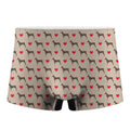 Love Dobermann Pattern Print Men's Boxer Briefs