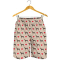 Love Dobermann Pattern Print Men's Shorts