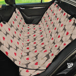 Love Dobermann Pattern Print Pet Car Back Seat Cover