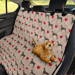 Love Dobermann Pattern Print Pet Car Back Seat Cover