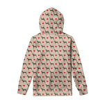 Love Dobermann Pattern Print Pullover Hoodie