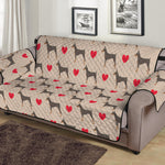 Love Dobermann Pattern Print Sofa Protector