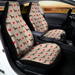 Love Dobermann Pattern Print Universal Fit Car Seat Covers