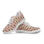 Love Dobermann Pattern Print White Sneakers