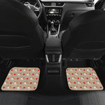 Love English Bulldog Pattern Print Front and Back Car Floor Mats