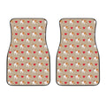 Love English Bulldog Pattern Print Front Car Floor Mats